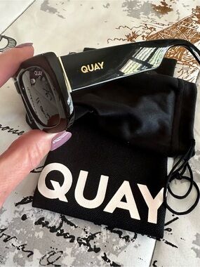 Quay Australia Yada Yada Black Polarized Sunglasses